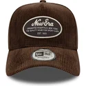 brun-bojd-snapback-keps-9forty-e-frame-patch-cord-fran-new-era