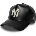 justerbar-svart-bojd-skarmkeps-9forty-e-frame-img-leather-new-york-yankees-mlb-fran-new-era
