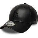 svart-bojd-skarm-snapback-keps-med-svart-logotyp-9forty-m-crown-pu-fran-los-angeles-dodgers-mlb-av-new-era