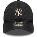 new-york-yankees-mlb-new-era-9twenty-svart-justerbar-bojd-keps-med-beige-logotyp-quiltad