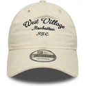 beige-justerbar-bojd-keps-west-village-9twenty-wordmark-fran-new-era