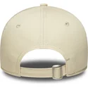 beige-justerbar-bojd-keps-for-dam-med-rosa-logotyp-9forty-league-essential-new-york-yankees-mlb-fran-new-era