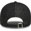 svart-justerbar-kurvad-keps-for-kvinnor-9forty-sequin-denim-los-angeles-dodgers-mlb-fran-new-era