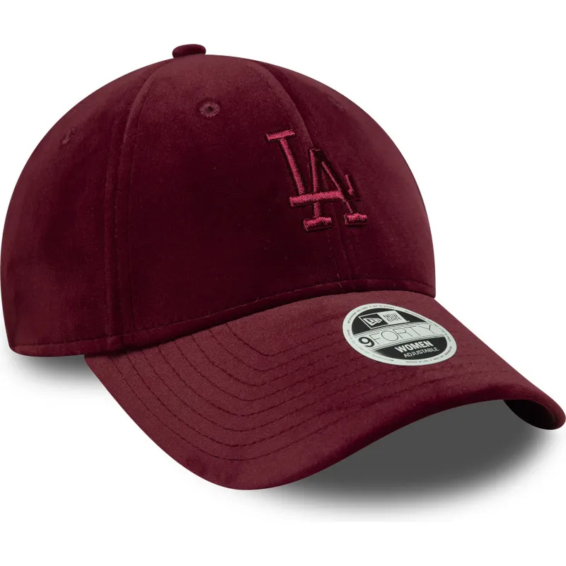 justerbar-vinrod-kurvad-keps-for-dam-9forty-velour-fran-los-angeles-dodgers-mlb-av-new-era