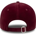 justerbar-damkeps-med-bojd-skarm-i-vinrod-velour-9forty-los-angeles-dodgers-mlb-fran-new-era