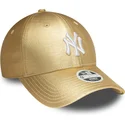 guldbojd-justerbar-keps-for-dam-9forty-metallic-fran-new-york-yankees-mlb-av-new-era