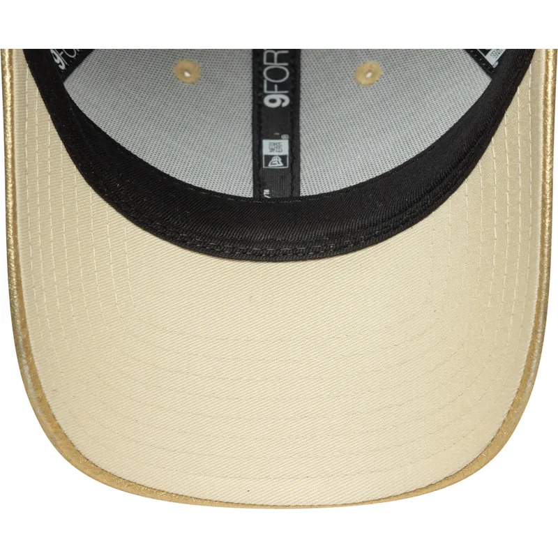 guldbojd-justerbar-keps-for-dam-9forty-metallic-fran-new-york-yankees-mlb-av-new-era