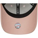 rosa-justerbar-kurvkeps-for-kvinnor-med-rosa-logotyp-9forty-league-essential-los-angeles-dodgers-mlb-fran-new-era