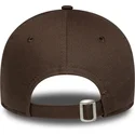 justerbar-brun-kurvkeps-for-kvinnor-med-beige-new-york-yankees-mlb-logotyp-9forty-league-essential-fran-new-era