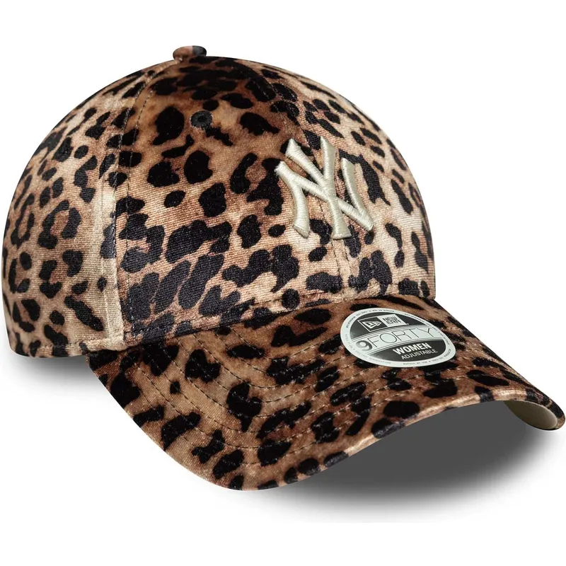 bojd-keps-leopard-justerbar-for-dam-9forty-leo-velour-fran-new-york-yankees-mlb-av-new-era