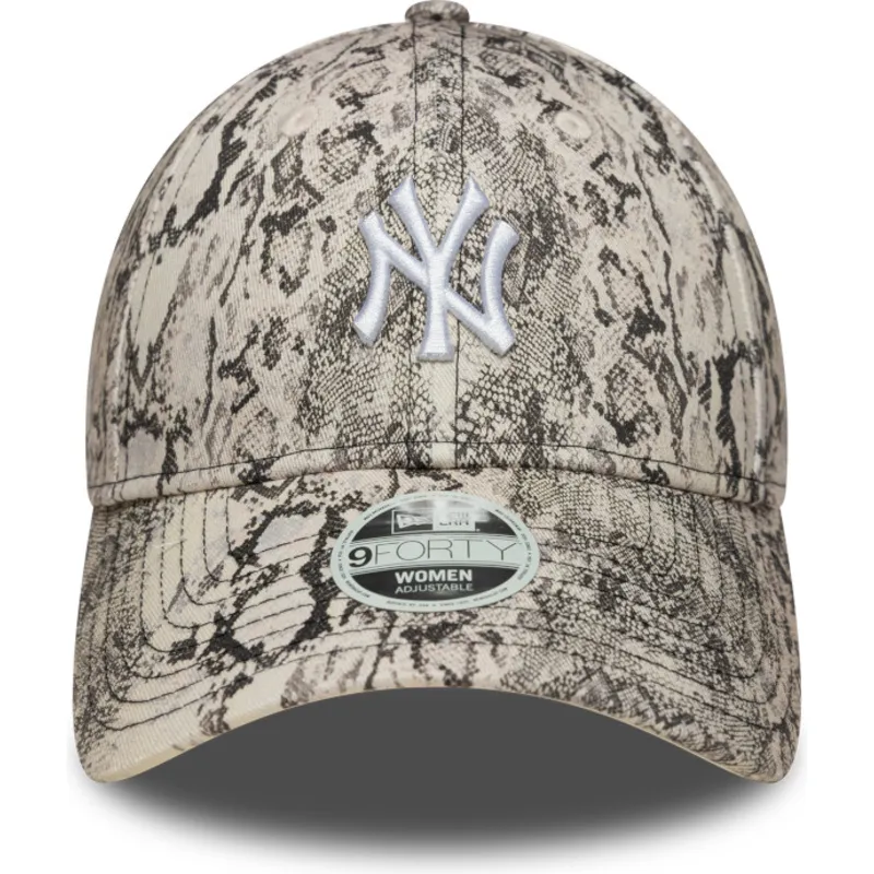 gra-justerbar-kurvad-keps-for-dam-9forty-snake-new-york-yankees-mlb-fran-new-era