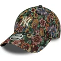 new-era-new-york-yankees-mlb-9twenty-floral-justerbar-flerfargad-kurvkeps-for-dam