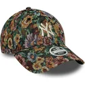 new-era-new-york-yankees-mlb-9twenty-floral-justerbar-flerfargad-kurvkeps-for-dam