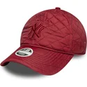new-york-yankees-mlb-new-era-9twenty-padded-rod-justerbar-bojd-keps-for-kvinnor-med-rod-logotyp