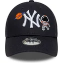 new-era-new-york-yankees-mlb-9forty-space-icon-morkbla-justerbar-bojd-keps-for-barn