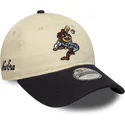 justerbar-beige-och-marinbla-bojd-keps-for-barn-9twenty-mascot-fran-new-era