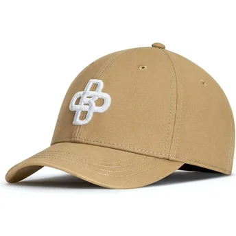 Justerbar mörk beige böjd keps Baseball Peach OBL048 från Oblack