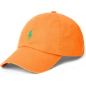 polo-ralph-lauren-cotton-chino-classic-sport-justerbar-orange-bojd-keps-med-gront-logo