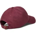 justerbar-vinrod-keps-med-bojd-skarm-och-vinrod-logotyp-cotton-chino-classic-sport-fran-polo-ralph-lauren