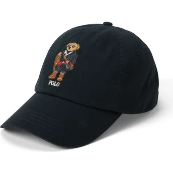 Justerbar svart böjd keps Classic Sport Polo Holiday Bear från Polo Ralph Lauren