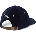 marinbla-justerbar-keps-med-bojd-skarm-och-ny-marke-i-akta-manchestertyg-fran-polo-ralph-lauren