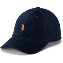 justerbar-morkbla-keps-med-bojd-skarm-classic-sport-corduroy-fran-polo-ralph-lauren