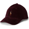 justerbar-vinrod-klassisk-sportkordfloyel-keps-med-bojd-skarm-fran-polo-ralph-lauren