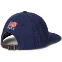 marinbla-justerbar-platt-keps-med-usa-applikation-i-twill-fran-polo-ralph-lauren