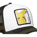 gorra-trucker-vit-och-svart-pikachu-pkm6-ele-pokemon-fran-capslab