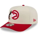 beige-och-rod-bojd-keps-snapback-9fifty-a-frame-precurved-hardwood-classics-atlanta-hawks-nba-fran-new-era