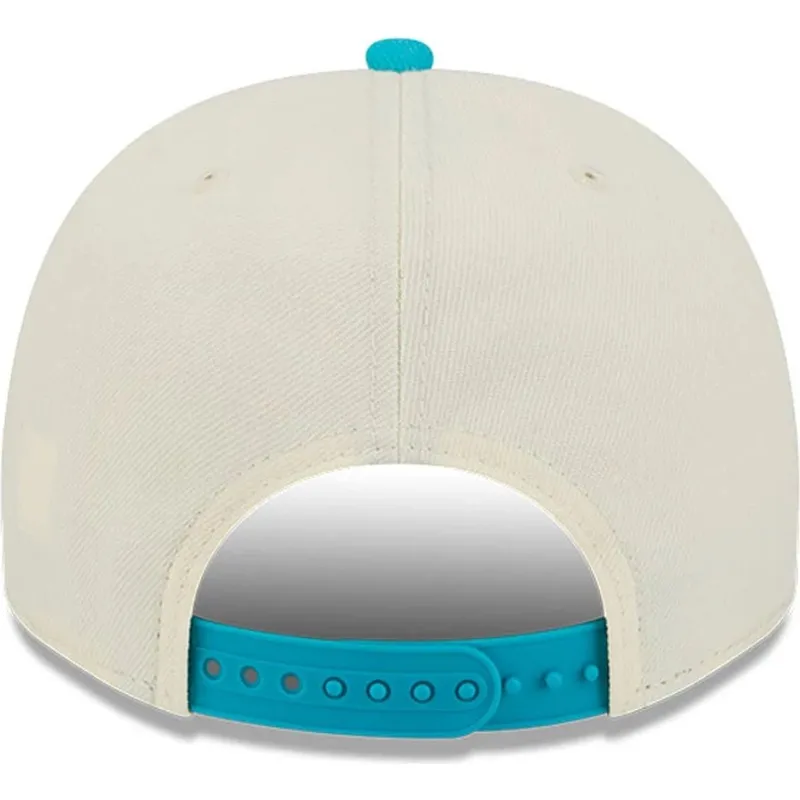 beige-och-bla-bojd-keps-snapback-9fifty-a-frame-precurved-hardwood-classics-fran-charlotte-hornets-nba-av-new-era