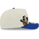 beige-och-bla-snapback-keps-med-bojd-skarm-9fifty-a-frame-precurved-hardwood-classics-fran-dallas-mavericks-nba-av-new-era
