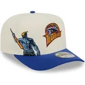 beige-och-bla-bojd-keps-snapback-9fifty-a-frame-precurved-hardwood-classics-fran-golden-state-warriors-nba-av-new-era