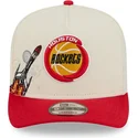 beige-och-rod-bojd-keps-snapback-9fifty-a-frame-precurved-hardwood-classics-fran-houston-rockets-nba-av-new-era