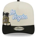 beige-och-svart-bojd-keps-snapback-9fifty-a-frame-precurved-hardwood-classics-los-angeles-lakers-nba-fran-new-era