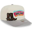 beige-och-gra-snapbackkeps-9fifty-a-frame-precurved-hardwood-classics-fran-san-antonio-spurs-nba-av-new-era