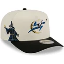 beige-och-svart-bojd-keps-snapback-9fifty-a-frame-precurved-hardwood-classics-fran-washington-wizards-nba-av-new-era