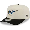 beige-och-svart-bojd-keps-snapback-9fifty-a-frame-precurved-hardwood-classics-fran-washington-wizards-nba-av-new-era