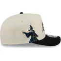 beige-och-svart-bojd-keps-snapback-9fifty-a-frame-precurved-hardwood-classics-fran-washington-wizards-nba-av-new-era