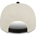 beige-och-svart-bojd-keps-snapback-9fifty-a-frame-precurved-hardwood-classics-fran-washington-wizards-nba-av-new-era