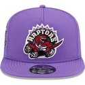 platt-violett-snapback-keps-9fifty-a-frame-hardwood-classics-fran-toronto-raptors-nba-av-new-era