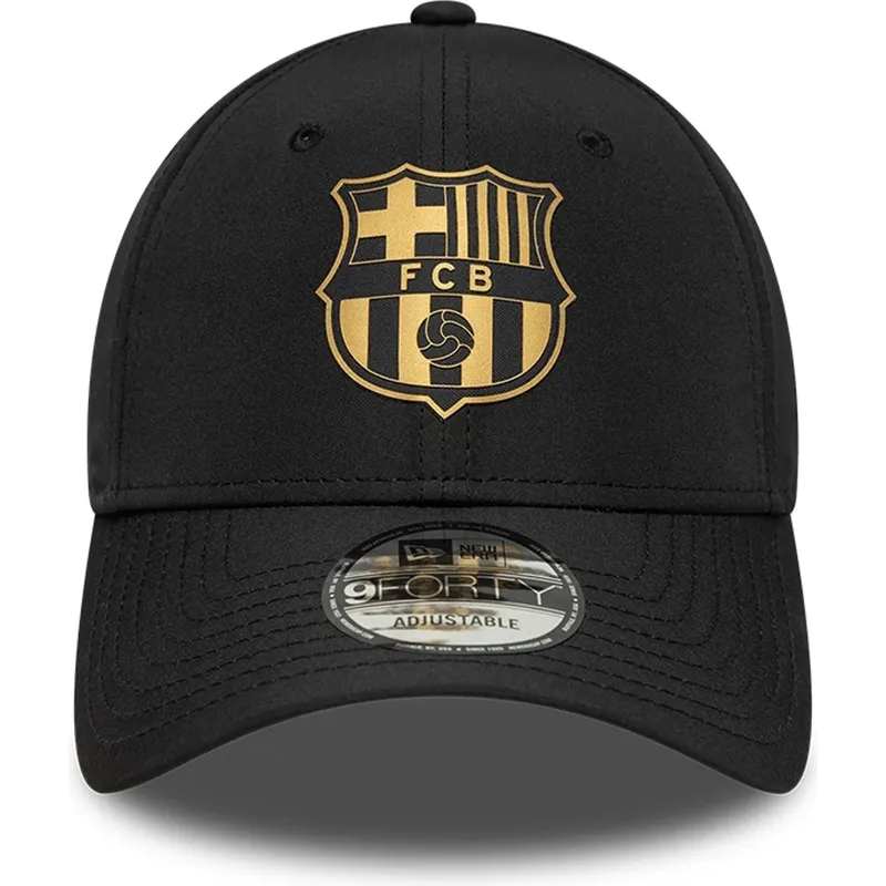 new-era-fc-barcelona-laliga-9forty-gold-justerbar-svart-bojd-keps
