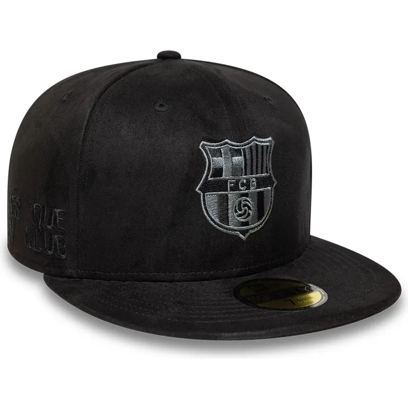 svart-justerbar-flat-keps-med-svart-fc-barcelona-laliga-59fifty-mes-que-un-club-logotyp-fran-new-era
