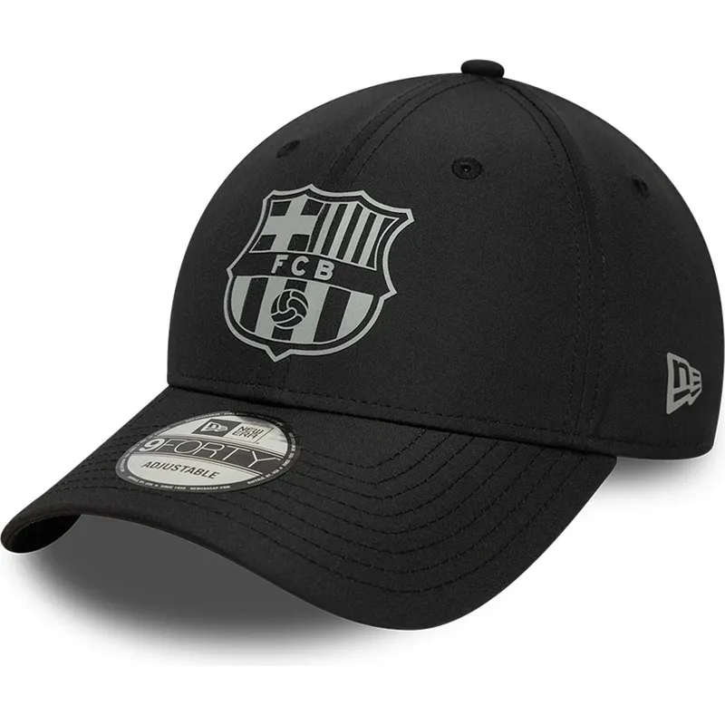 svart-bojd-justerbar-keps-fc-barcelona-laliga-9forty-reflective-fran-new-era