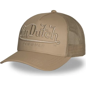 Kepsar böjd brun snapback EMB02 av Von Dutch