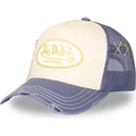 truckerkeps-beige-och-lila-used-13-fran-von-dutch
