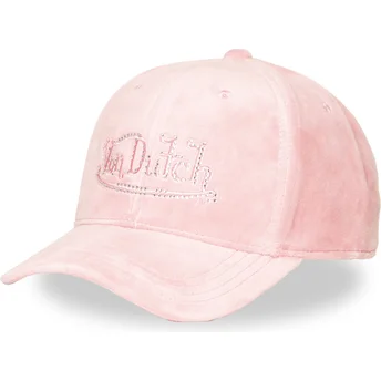 Justerbar rosa böjd keps VEL P CB från Von Dutch