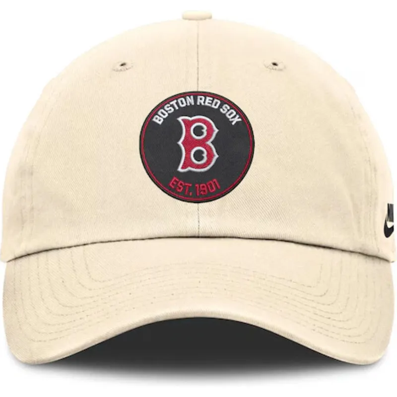 beige-justerbar-bojd-keps-club-unstructured-organic-cotton-boston-red-sox-mlb-fran-nike