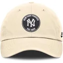 beige-justerbar-kurvad-keps-club-unstructured-organic-cotton-new-york-yankees-mlb-fran-nike