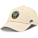 beige-justerbar-keps-club-unstructured-organic-cotton-fran-oakland-athletics-mlb-av-nike